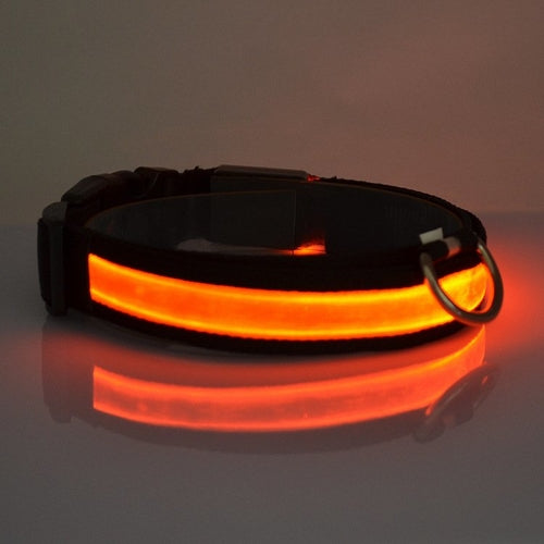 Collar luminoso LED para perros