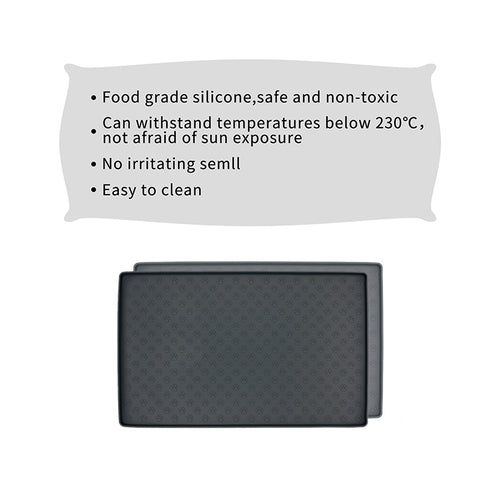 Tapete antideslizante e impermeable para comida y agua de mascotas